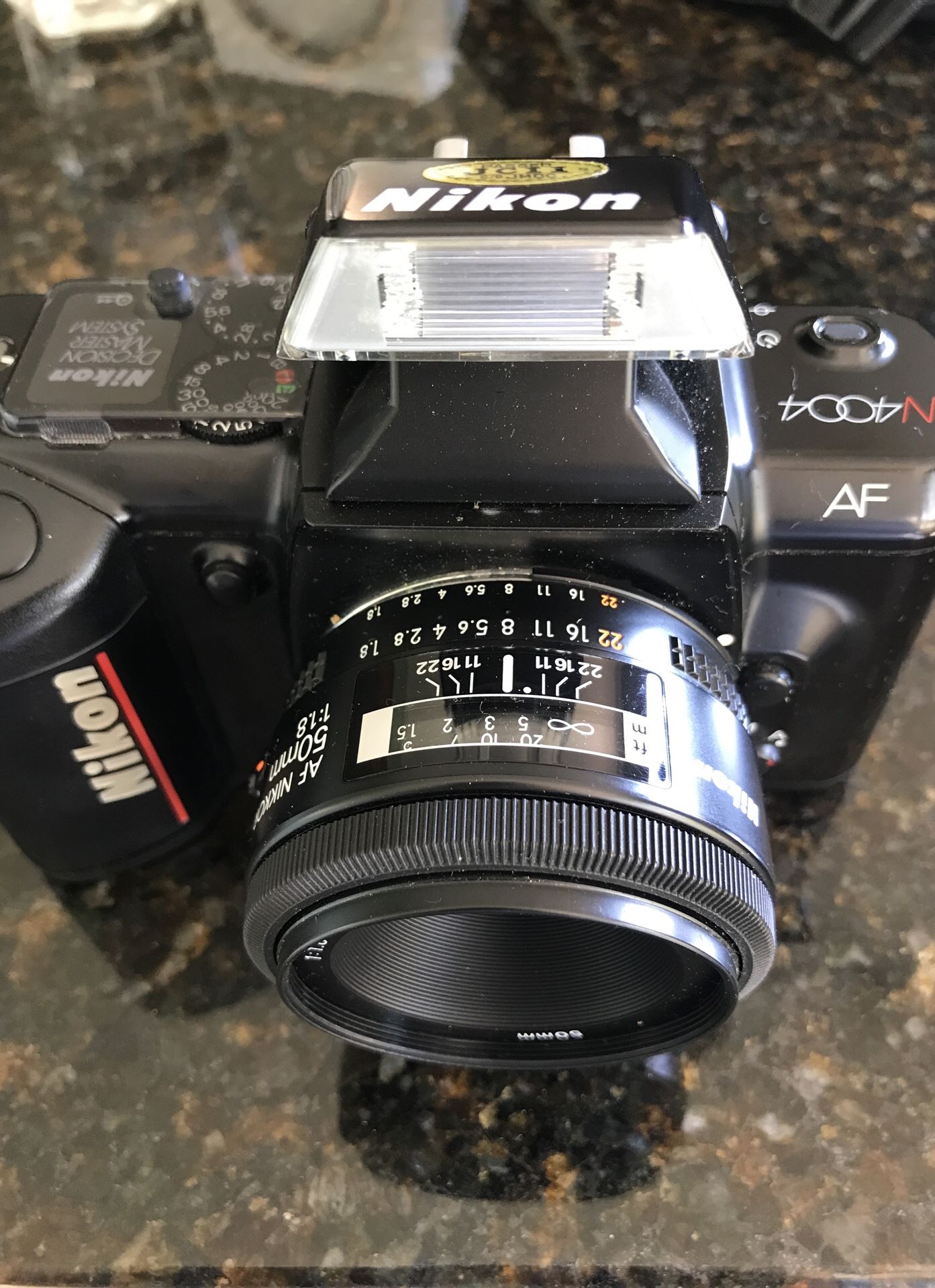 Nikon N4004 camera and 50MM lens