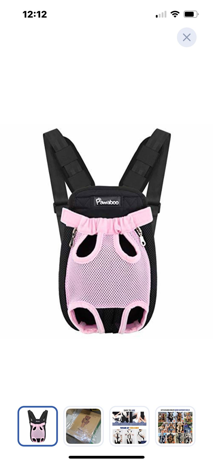 “New”Pet Carrier Backpack(sm-med)pink(retail$39)