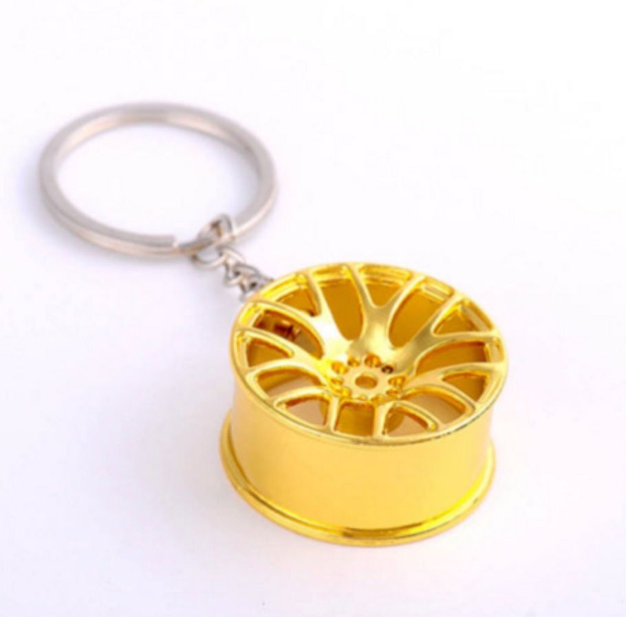 Wheel Hub Rim Model Man's Keychain Car shipping only