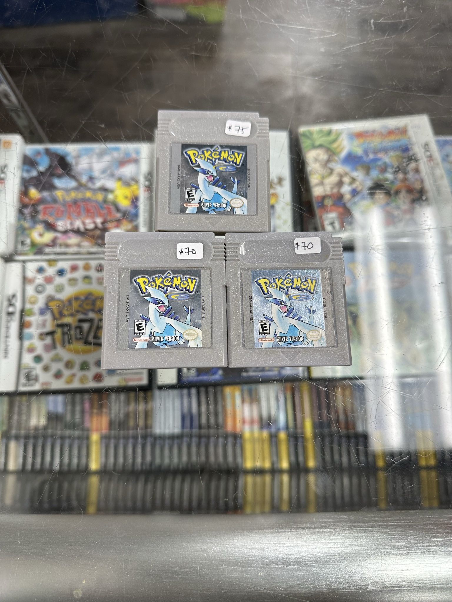 Pokemon Silver Gameboy $65-$75 Each Gamehogs 11am-7pm