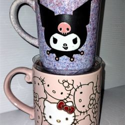 Cute Brand New Hello Kitty & Kuromi Mugs!