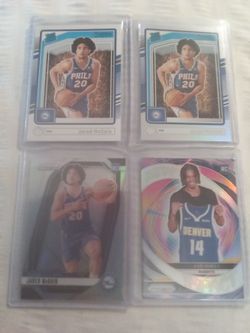 4 Card Jared McCain Rc Lot.