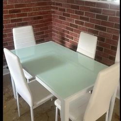 Juego De Comedor Blanco 