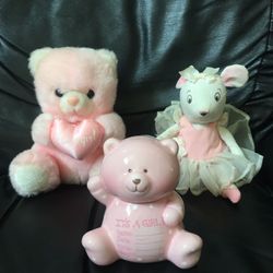 Stuffed Animals and Coin Bank