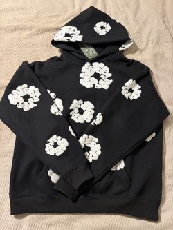 White and Black Denim Tears Hoodie ( Size M )