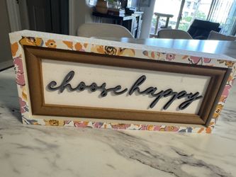Wooden sign