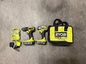 Ryobi one HP drill set