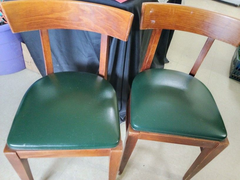 TWO KITCHEN. CHAIRS ...