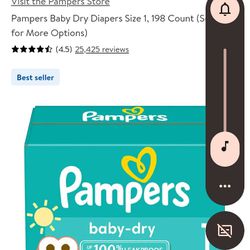 Diapers New In Box Sizes 1-4