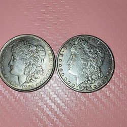 Two Commemorative TRIBUTE To The Morgan Dollars 