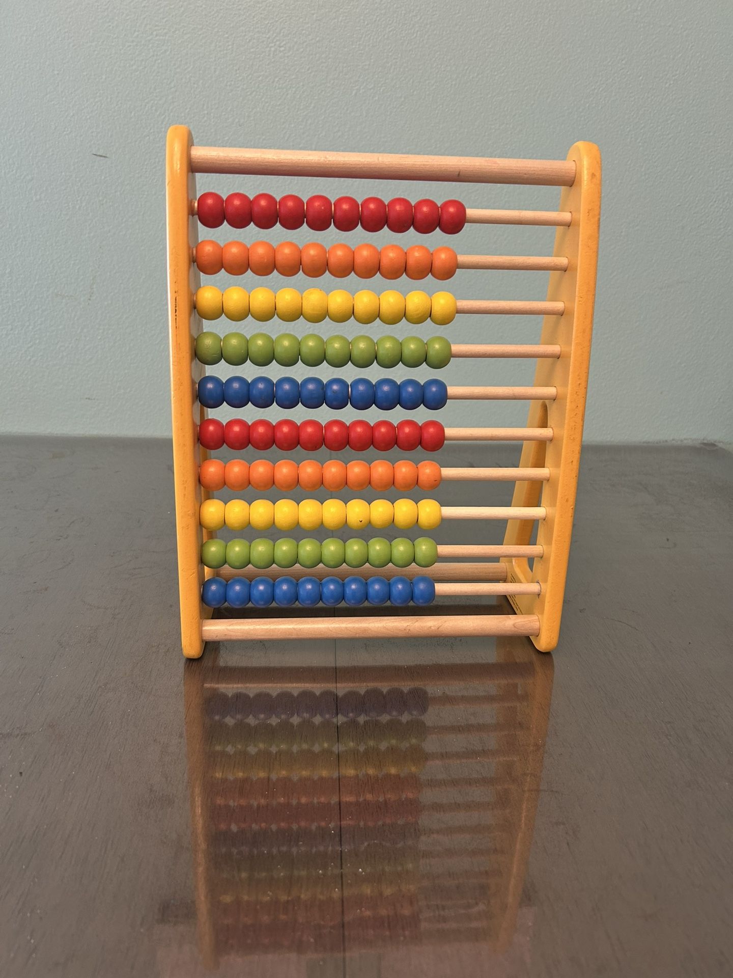 Abacus for Kids Math Preschool Number Learning Classic Wooden Toy with 100 Beads