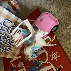Barbie Jeep And Horse
