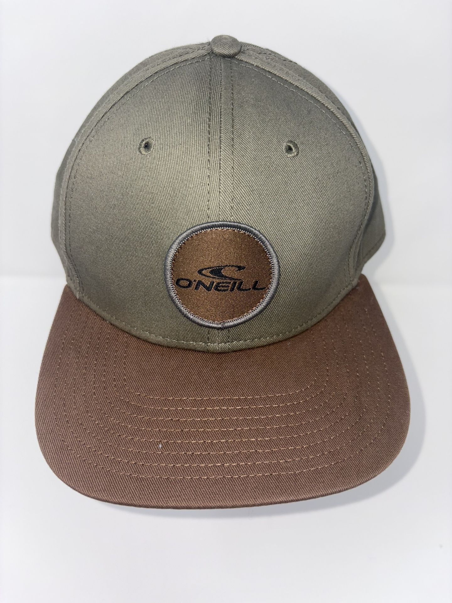 O’Neill Hat Adjustments SnapBack Brown Olive Patch Logo Skate Surf Mens Cap