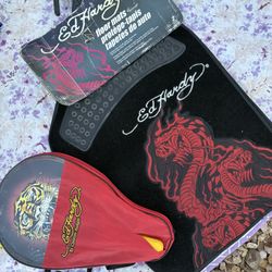 Ed Hardy Car Floor Mats And Ed Hardy Paddles
