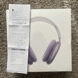 Purple 2nd generation Airpods Max (With Receipt)