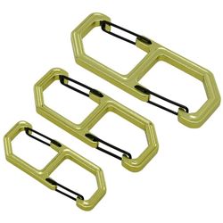 HILLMAN 3PC. CARABINERS & KEY RING