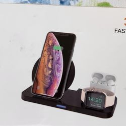 Wireless Fast Charger 3 in 1 Charging Station model W40