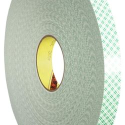 3M Double Coated Urethane Foam Tape 4032, Off White, 3/8 in x 72 yd, 31 mil, 24 Rolls per case