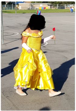 Princess Belle Dress Girl Halloween Costume
