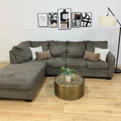 Ashley Gray Sectional with Left Facing Lounge