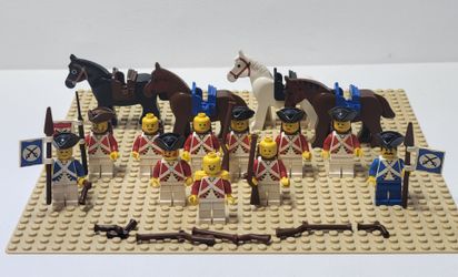 Lego Pirates Imperial Guards and horses minifgure lot