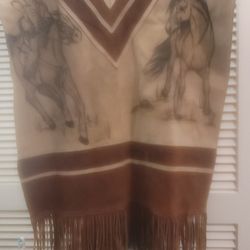 100% Leather Poncho