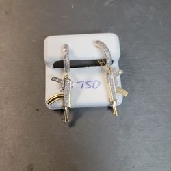 10k Si1 Diamond Earrings 