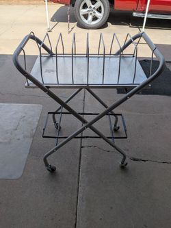 Rolling/Folding Portable File Cart