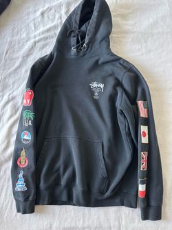 Stussy world tour flags hoodie