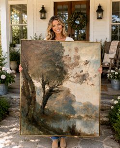 36" x 48" Framed Impressionist Landscape Wall Art