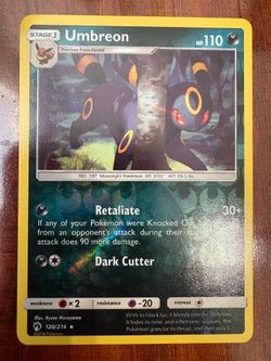 Pokemon Umbreon 120/214 Lost Thunder Reverse Rare Holo NM/M PACK FRESH! 💫