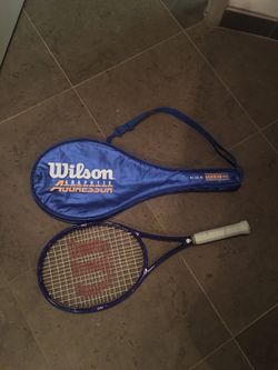 Wilson tennis racket and case