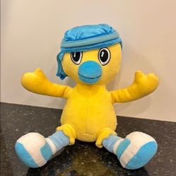 Yellow and Blue Plush Duck Toy 