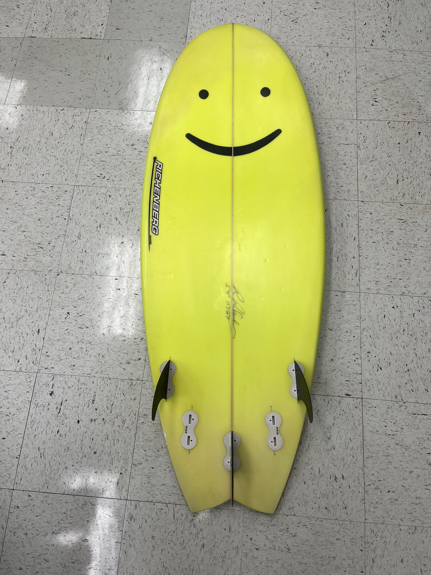 Richenberg Smiley Face Surfboard