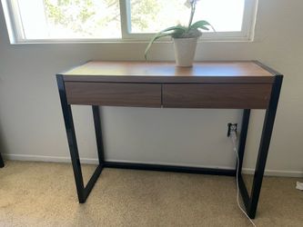 Table, desk with two drawers