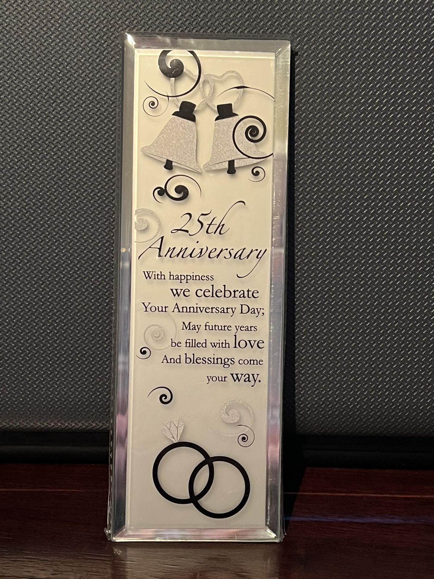 25th Silver Wedding Anniversary Gift Keepsake