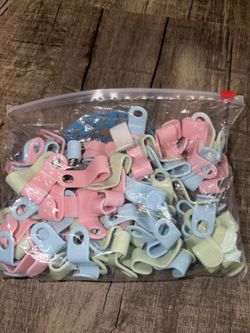 50-Piece Clothing Hanger Connector Hooks