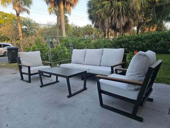 Brand new high quality aluminum outdoor patio set fully assembled