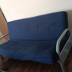  Price Reduced: Metal Futon Frame W/ Mattress