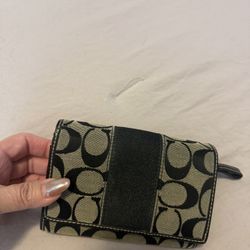 Black and Grey Coach Wallet