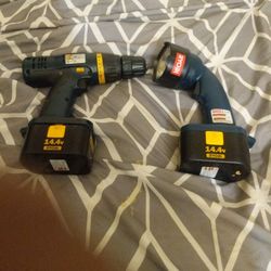 RyoBI Power Drill And Flashlight 14.4