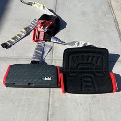 2 Mifold Grab-and-Go compact booster car seats. 