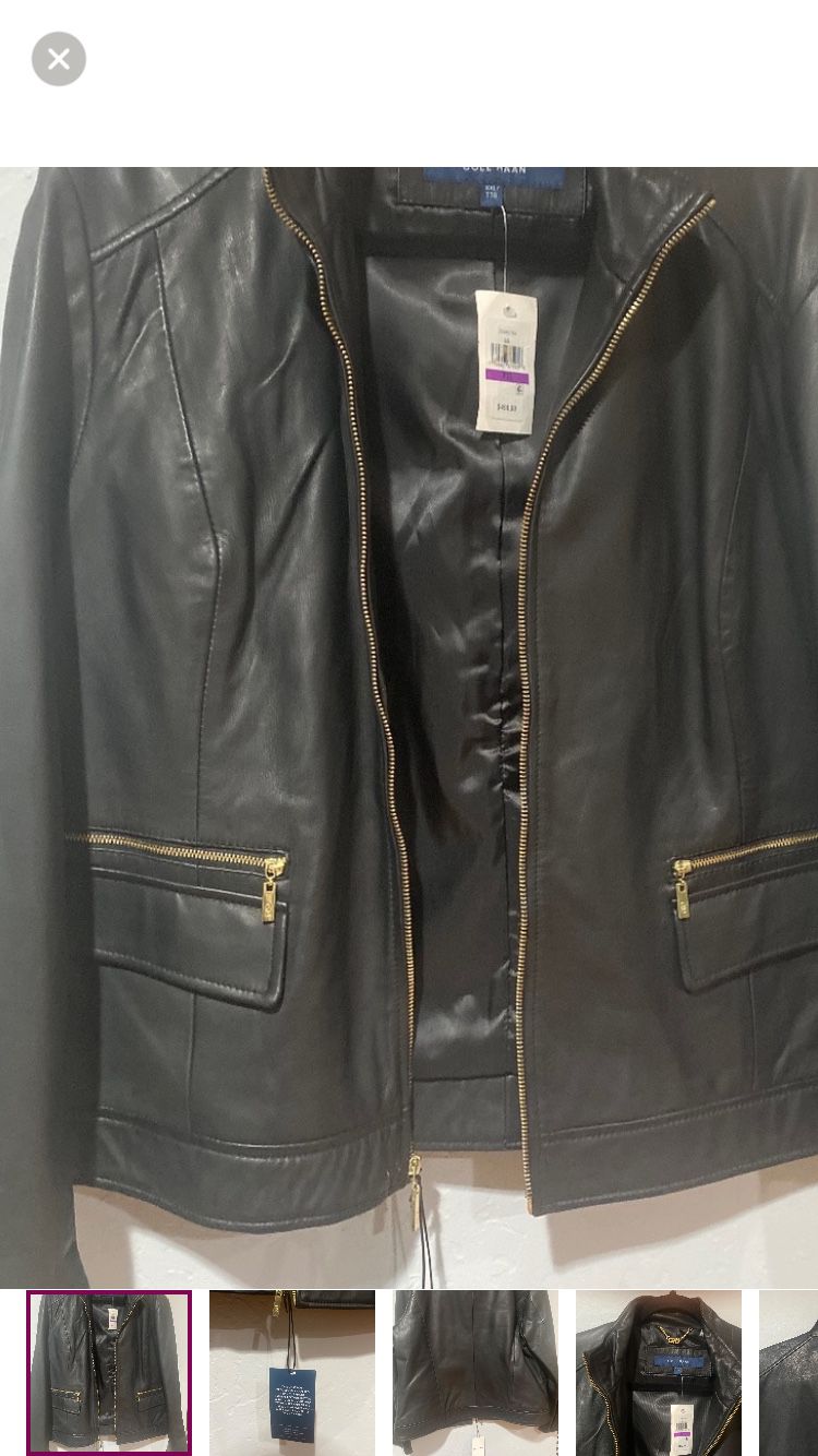 Women’s Cole Haan Leather Jacket