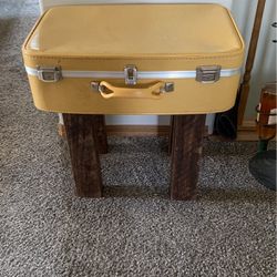 Vintage suitcase table