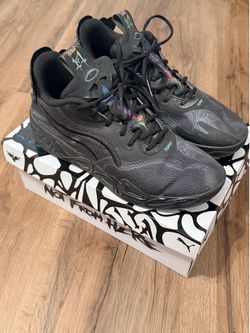 PUMA MB.01 Galaxy LaMelo Ball Basketball Shoes Black Multicolor Size 11.5 w/ Box