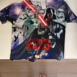 Star Wars Print Shirt Boy 10/12