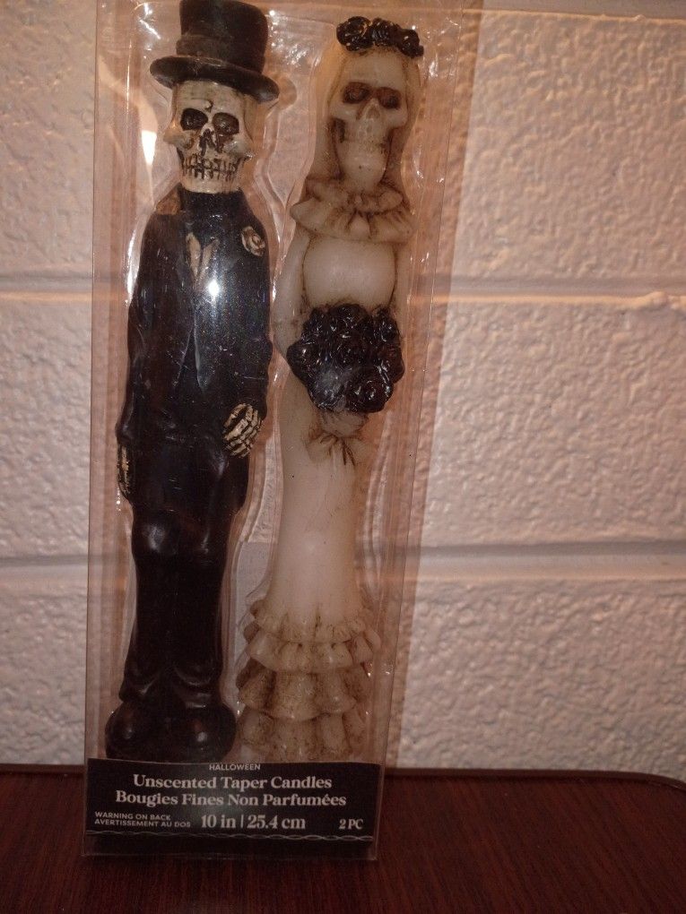 Skeleton Candle Married Couple 