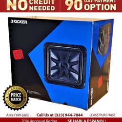 🚨 No Credit Needed 🚨 Kicker 44L7S154 Solo-Baric 15" Dual Voice Coil Subwoofer L7S 2000 Watts 🚨 Payment Options Available 🚨 