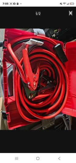 Heavy duty Uline jumping cables