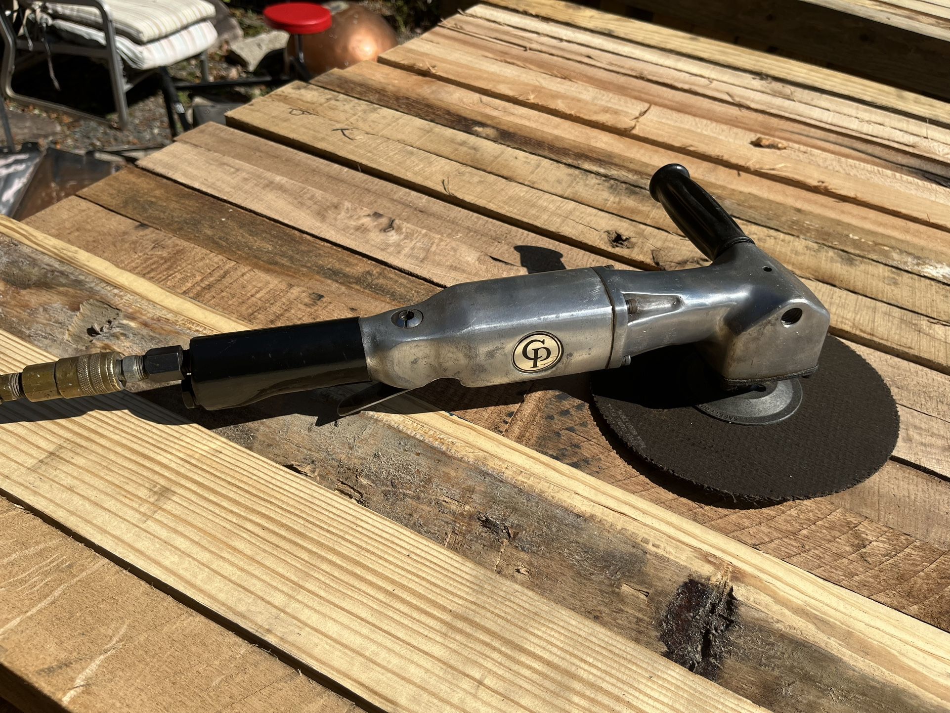 Chicago Pneumatic Pace Setter 7" Air Angle Sander Polisher 2000RPM CP-869